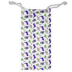 Dinosaurs Pattern Jewelry Bag by ValentinaDesign