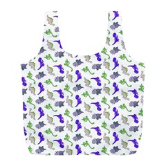 Dinosaurs Pattern Full Print Recycle Bags (l)  by ValentinaDesign