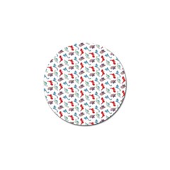 Dinosaurs Pattern Golf Ball Marker (4 Pack) by ValentinaDesign