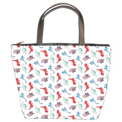 Dinosaurs Pattern Bucket Bags by ValentinaDesign