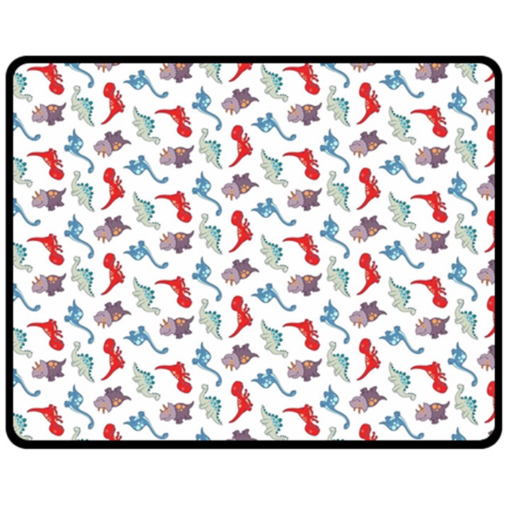 Dinosaurs pattern Fleece Blanket (Medium) 