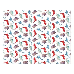 Dinosaurs Pattern Double Sided Flano Blanket (large)  by ValentinaDesign