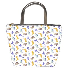 Dinosaurs Pattern Bucket Bags by ValentinaDesign