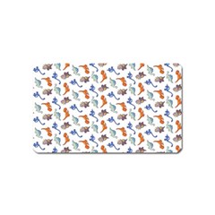 Dinosaurs Pattern Magnet (name Card) by ValentinaDesign