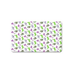 Dinosaurs Pattern Magnet (name Card) by ValentinaDesign