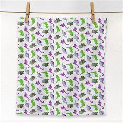 Dinosaurs Pattern Face Towel by ValentinaDesign