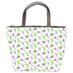 Dinosaurs Pattern Bucket Bags by ValentinaDesign