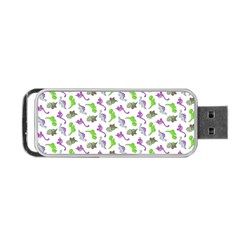 Dinosaurs Pattern Portable Usb Flash (one Side) by ValentinaDesign