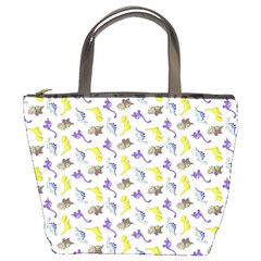 Dinosaurs Pattern Bucket Bags by ValentinaDesign