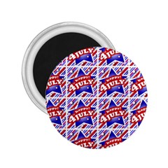 Happy 4th Of July Theme Pattern 2 25  Magnets by dflcprints