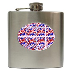 Happy 4th Of July Theme Pattern Hip Flask (6 Oz) by dflcprints