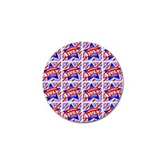 Happy 4th Of July Theme Pattern Golf Ball Marker (4 Pack) by dflcprints