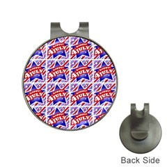 Happy 4th Of July Theme Pattern Hat Clips With Golf Markers by dflcprints