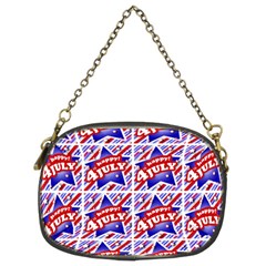 Happy 4th Of July Theme Pattern Chain Purses (two Sides)  by dflcprints