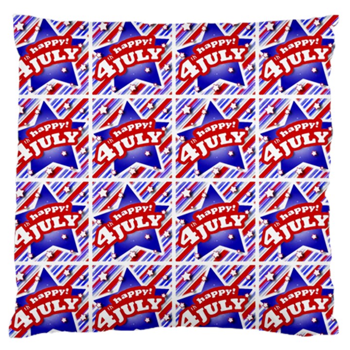 Happy 4th Of July Theme Pattern Standard Flano Cushion Case (Two Sides)