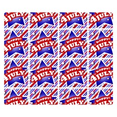 Happy 4th Of July Theme Pattern Double Sided Flano Blanket (small)  by dflcprints