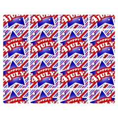 Happy 4th Of July Theme Pattern Double Sided Flano Blanket (medium)  by dflcprints