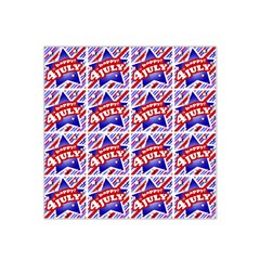 Happy 4th Of July Theme Pattern Satin Bandana Scarf by dflcprints