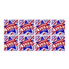 Happy 4th Of July Theme Pattern Satin Wrap by dflcprints