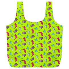 Dinosaurs Pattern Full Print Recycle Bags (l)  by ValentinaDesign