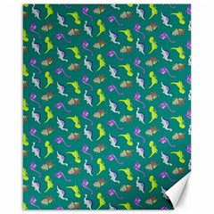 Dinosaurs Pattern Canvas 16  X 20   by ValentinaDesign