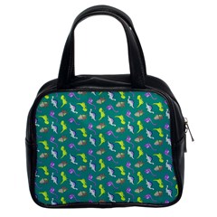 Dinosaurs Pattern Classic Handbags (2 Sides) by ValentinaDesign