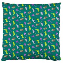 Dinosaurs Pattern Large Cushion Case (two Sides) by ValentinaDesign