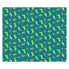 Dinosaurs Pattern Double Sided Flano Blanket (small)  by ValentinaDesign