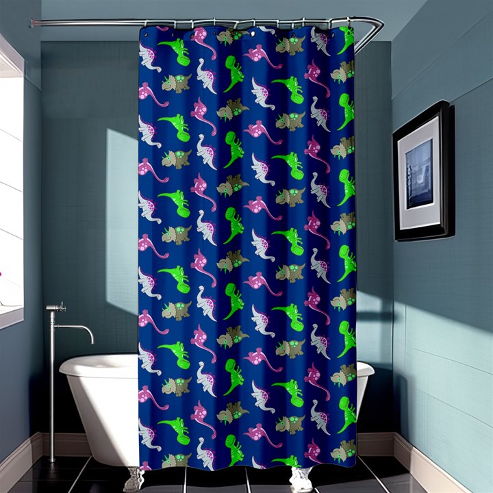 Dinosaurs pattern Shower Curtain 36  x 72  (Stall) 