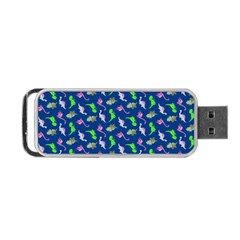 Dinosaurs Pattern Portable Usb Flash (one Side) by ValentinaDesign