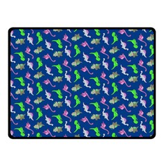 Dinosaurs Pattern Double Sided Fleece Blanket (small)  by ValentinaDesign