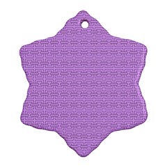 Pattern Snowflake Ornament (two Sides) by ValentinaDesign