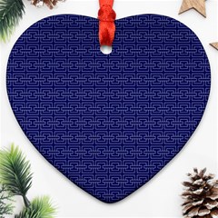 Pattern Heart Ornament (two Sides) by ValentinaDesign