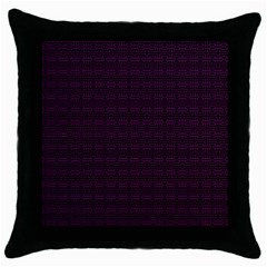 Pattern Throw Pillow Case (black) by ValentinaDesign