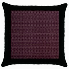 Pattern Throw Pillow Case (black) by ValentinaDesign