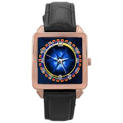 Power Core Rose Gold Leather Watch 