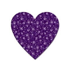 Floral Pattern Heart Magnet by ValentinaDesign