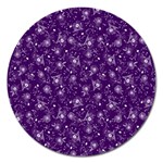 Floral pattern Magnet 5  (Round) Front