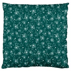 Floral Pattern Large Flano Cushion Case (two Sides) by ValentinaDesign