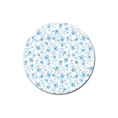 Floral Pattern Magnet 3  (round)