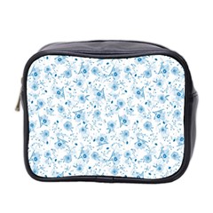 Floral Pattern Mini Toiletries Bag 2-side by ValentinaDesign