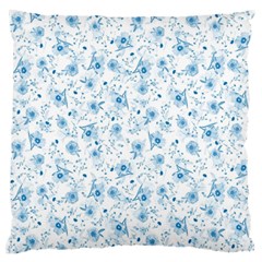 Floral Pattern Large Flano Cushion Case (two Sides) by ValentinaDesign