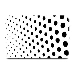 Polka Dot Black Circle Plate Mats by Mariart