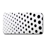 Polka Dot Black Circle Medium Bar Mats 16 x8.5  Bar Mat