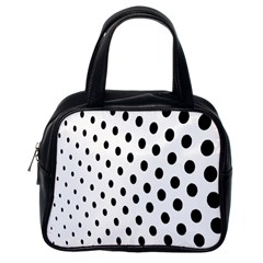 Polka Dot Black Circle Classic Handbags (one Side) by Mariart