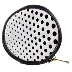 Polka Dot Black Circle Mini Makeup Bags by Mariart