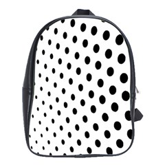 Polka Dot Black Circle School Bags(large)  by Mariart