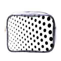 Polka Dot Black Circle Mini Toiletries Bags