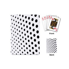 Polka Dot Black Circle Playing Cards (mini)  by Mariart