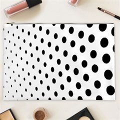 Polka Dot Black Circle Cosmetic Bag (xxl) 